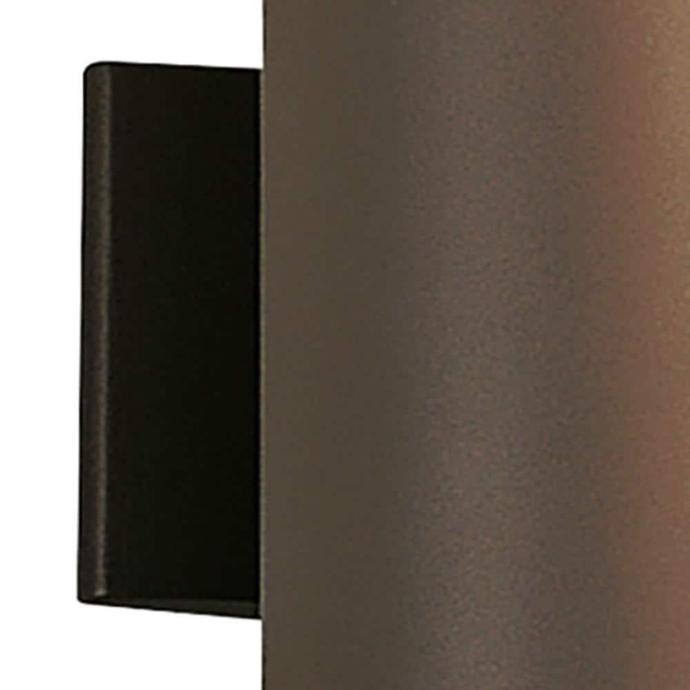 Kichler 2 -Light 15-in H Bronze Hardwired Outdoor Wall Light