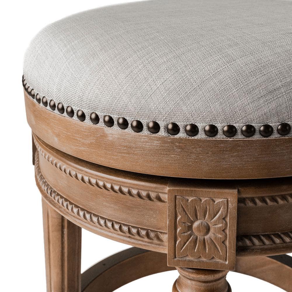 Maven Lane Maven Lane Pullman Backless Stool with Fabric Upholstery