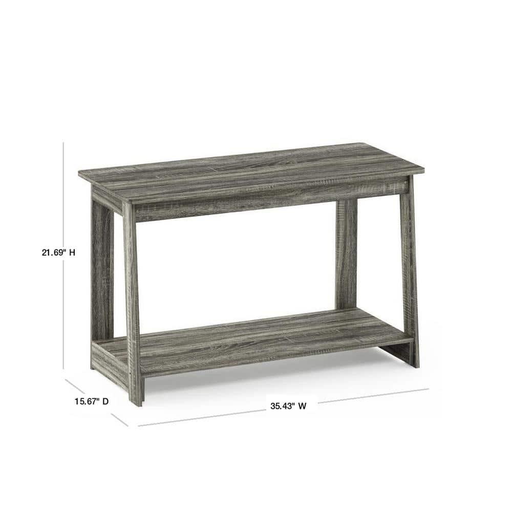 Furinno Beginning TV Stand, French Oak Grey 18041GYW