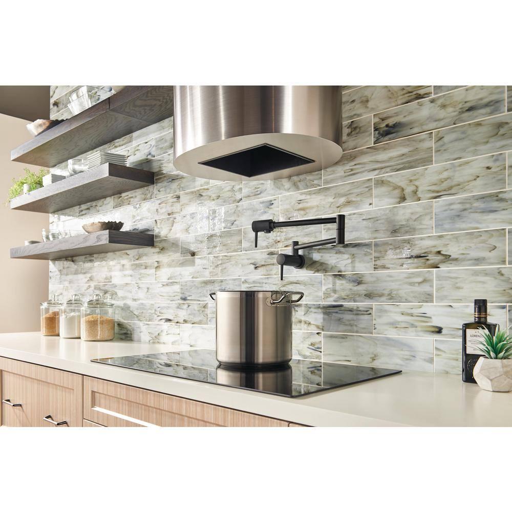 Contemporary Pot Filler Faucet, Wall Mount Pot Filler Kitchen Faucet