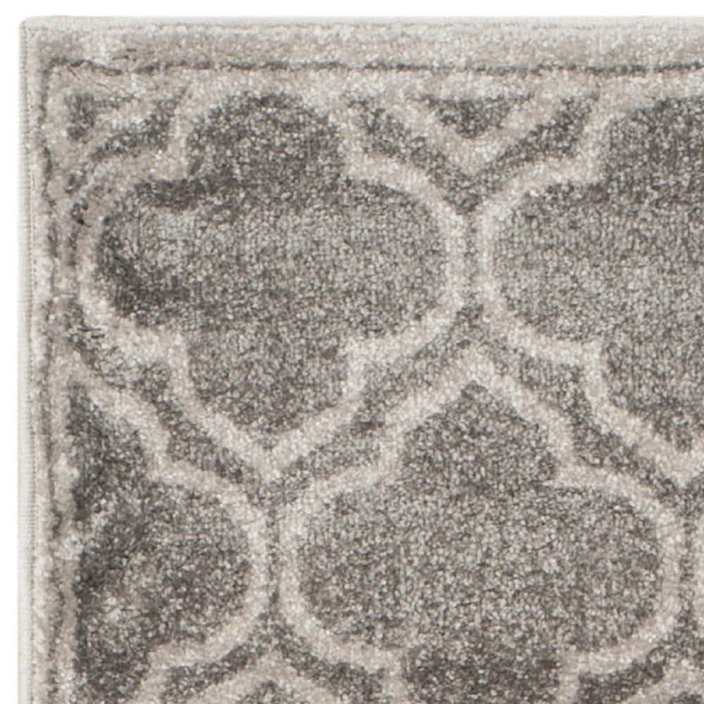 Amherst AMT412 Power Loomed Runner Rug - Grey/Light Grey - 2'3"x22' - Safavieh.