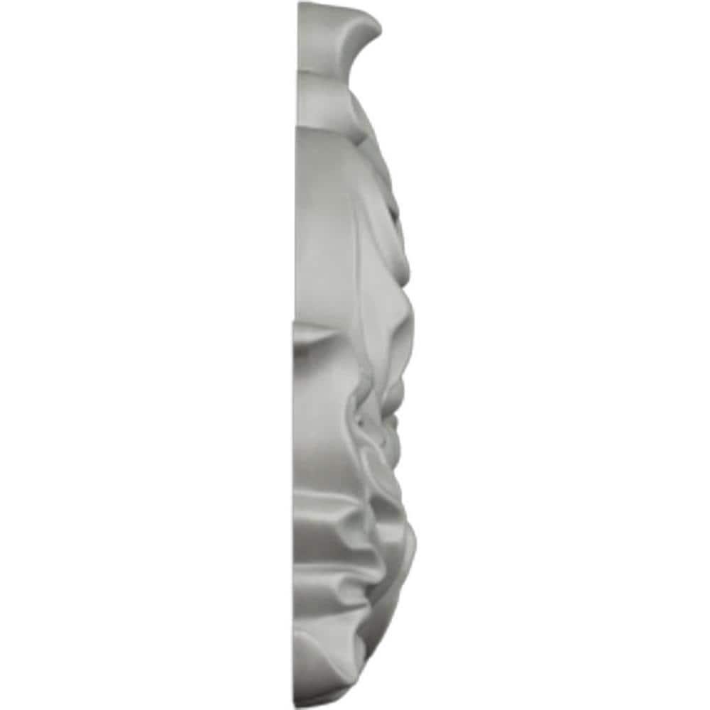Ekena Millwork 19 1/4"W x 5 3/8"H x 7/8"P Small Grape and Leaf Center with Scrolls Onlay
