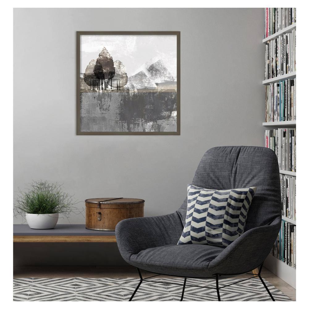 Amanti Art 25"x25" Textured Landscape by Northern Lights Wood Framed Wall Art Print
