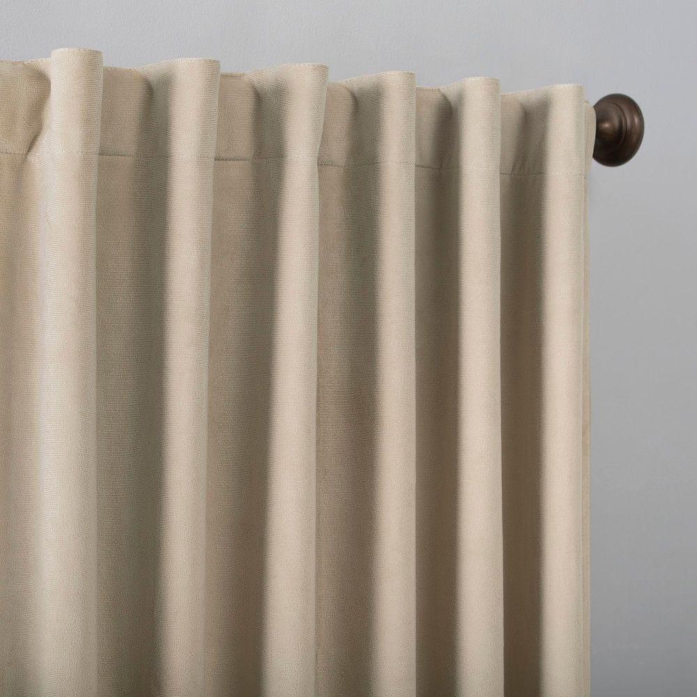 Sun Zero Velvet Noise Reducing Thermal Extreme 100% Blackout Back Tab Curtain Panel