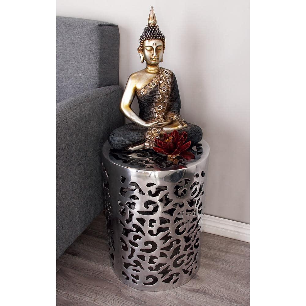 World Menagerie Alesia Aluminum Accent Stool