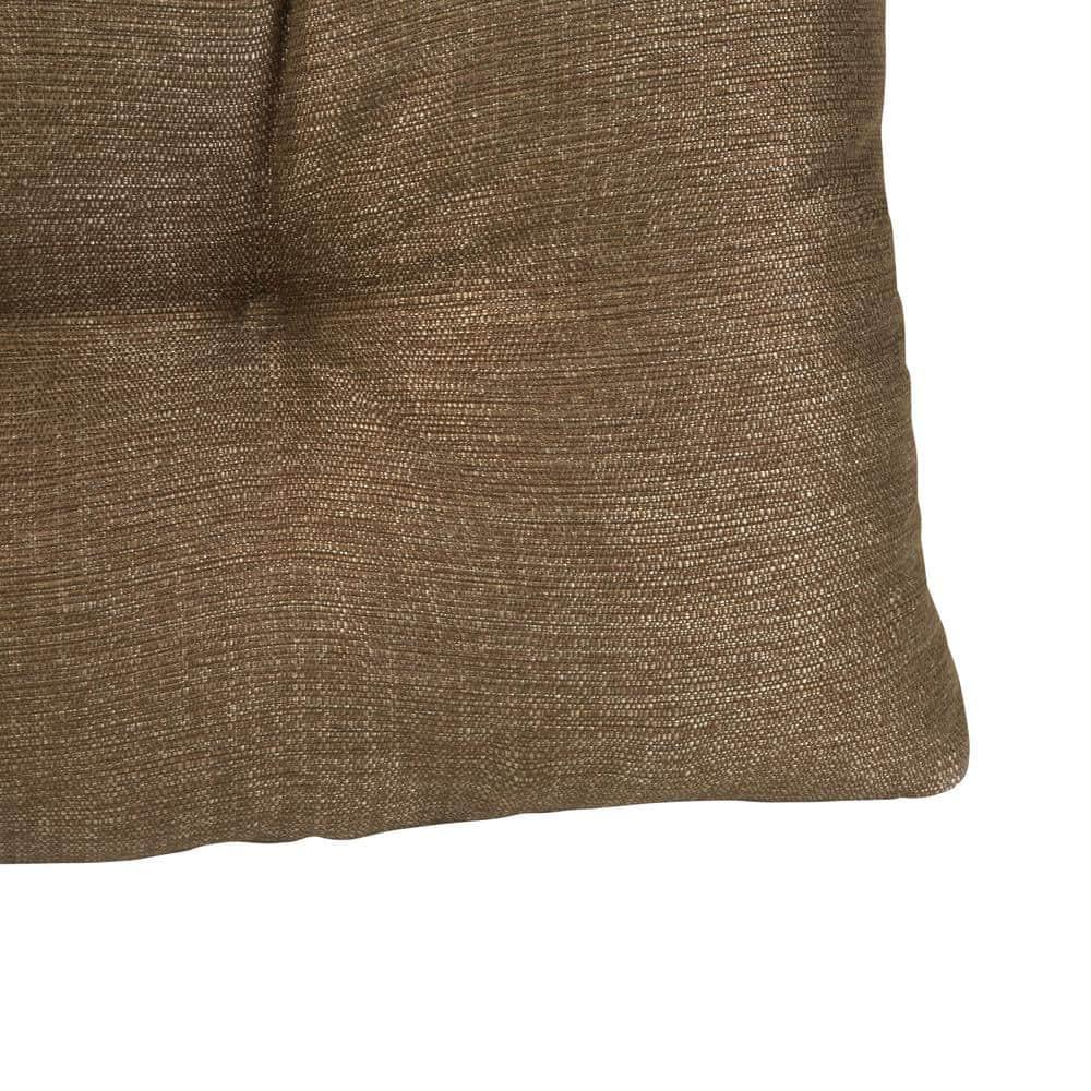 Gripper 35" Tufted Omega Universal Bench Cushion Gold: Indoor Woven Polyester Rectangle Seat, 3" Thick, 36"x14"