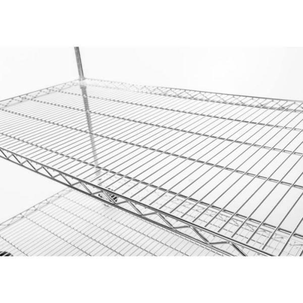 Trinity TRINITY EcoStorage 5-Tier NSF Steel Wire Shelving Unit w/ Wheels (48 in. W x 24 in. D)