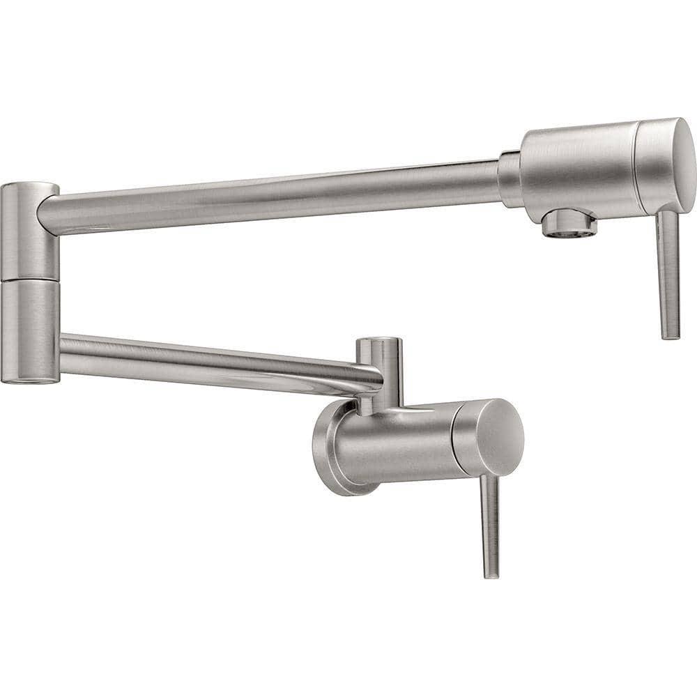 Contemporary Pot Filler Faucet, Wall Mount Pot Filler Kitchen Faucet