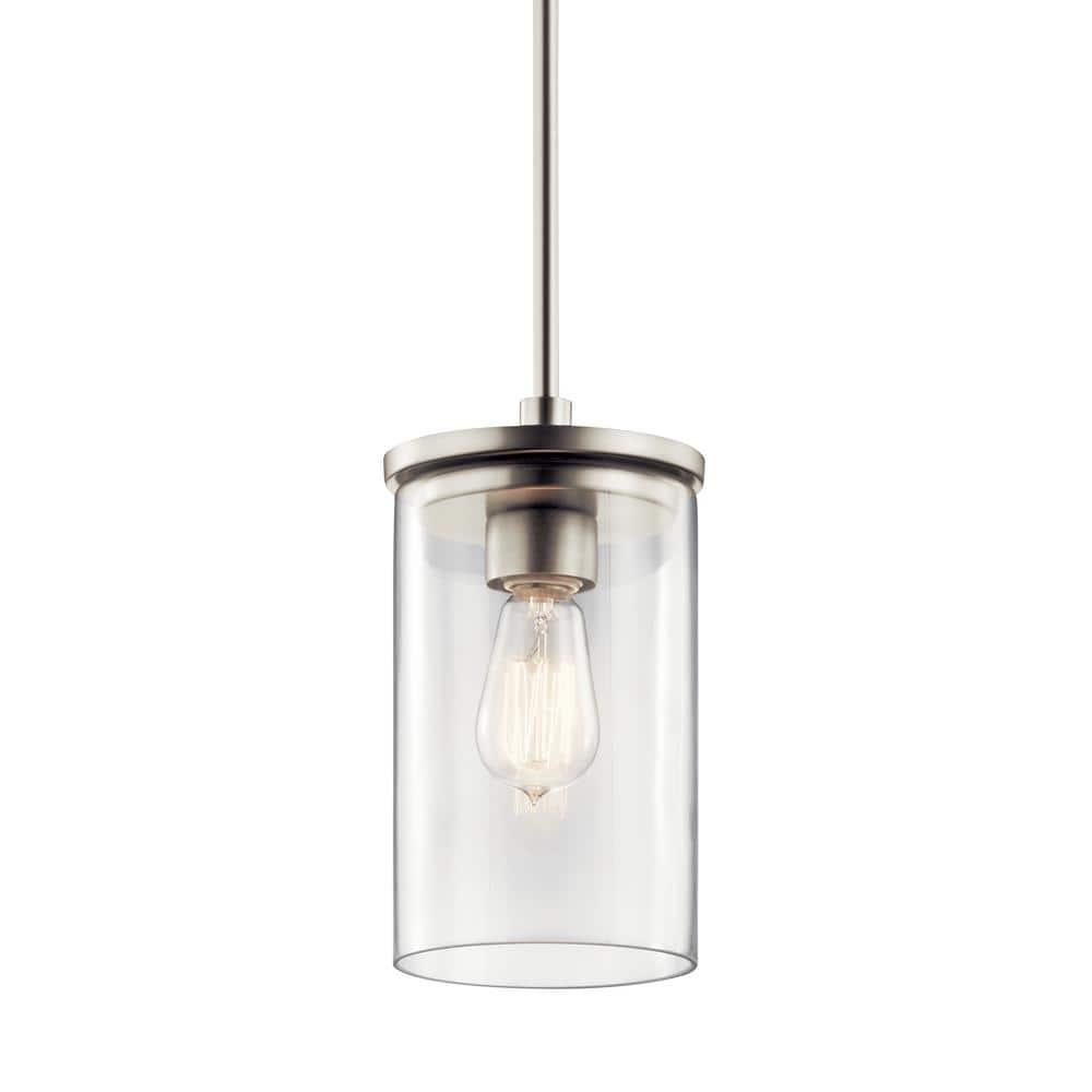 Crosby 10.75" 1 Light Mini Pendant with Clear Glass Chrome