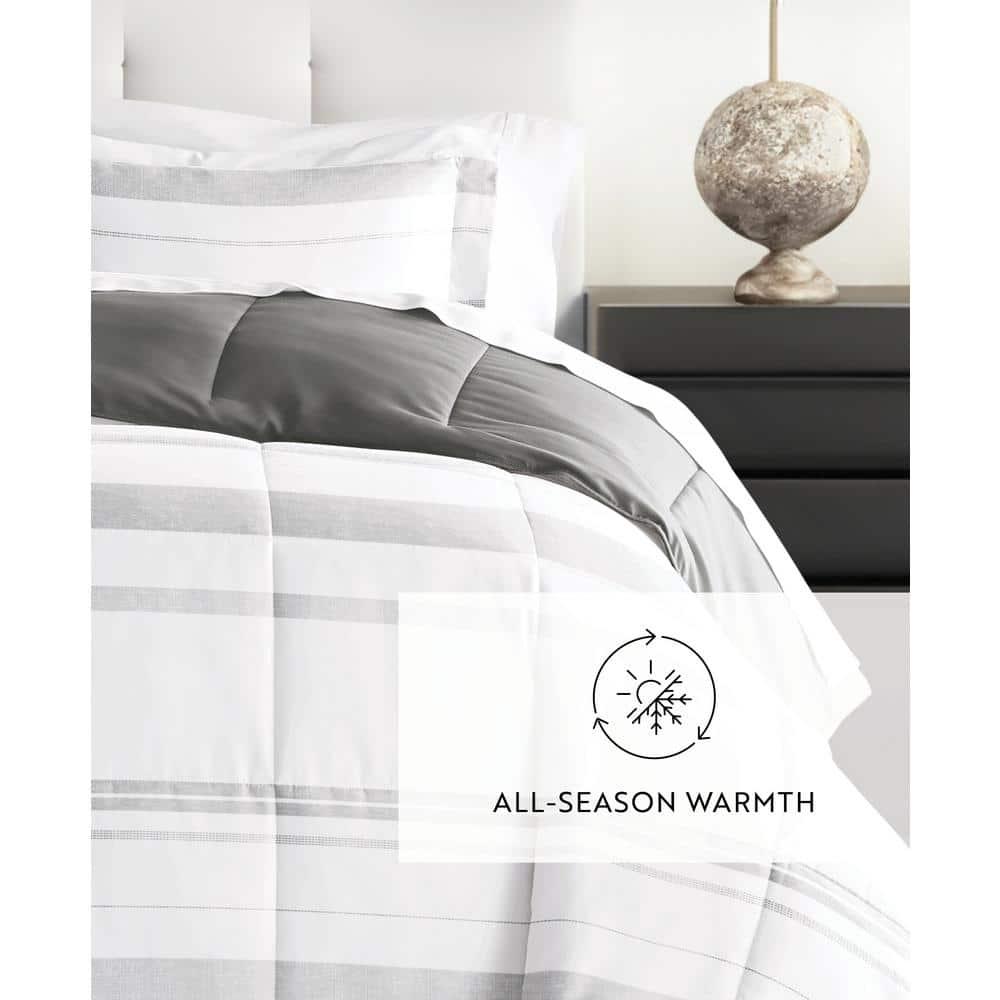 Becky Cameron Contemporary Coastal Stripe Down-Alternative Lightweight Comforter Set