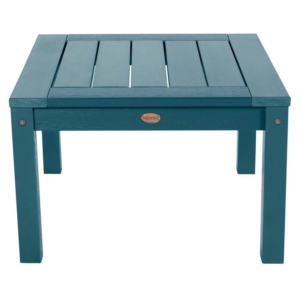 Adirondack Outdoor Side Table - Nantucket Blue - highwood: Poly Lumber, Fade & Weather-Resistant, 12-Year Warranty