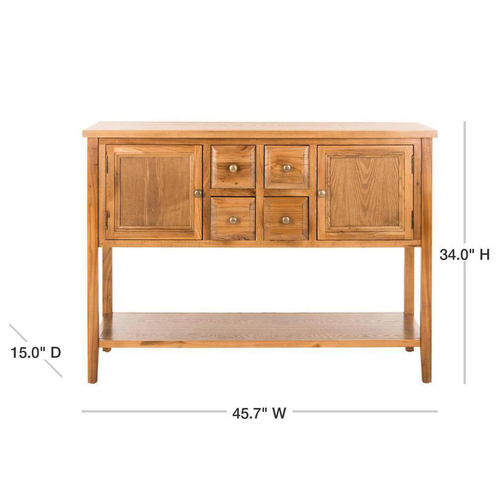 Charlotte Sideboard - AMH6517 - Oak - Safavieh Couture