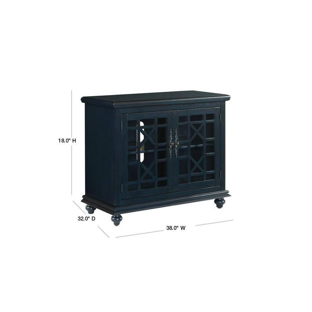 Martin Svensson Home Elegant Small Spaces TV Stand, Blue