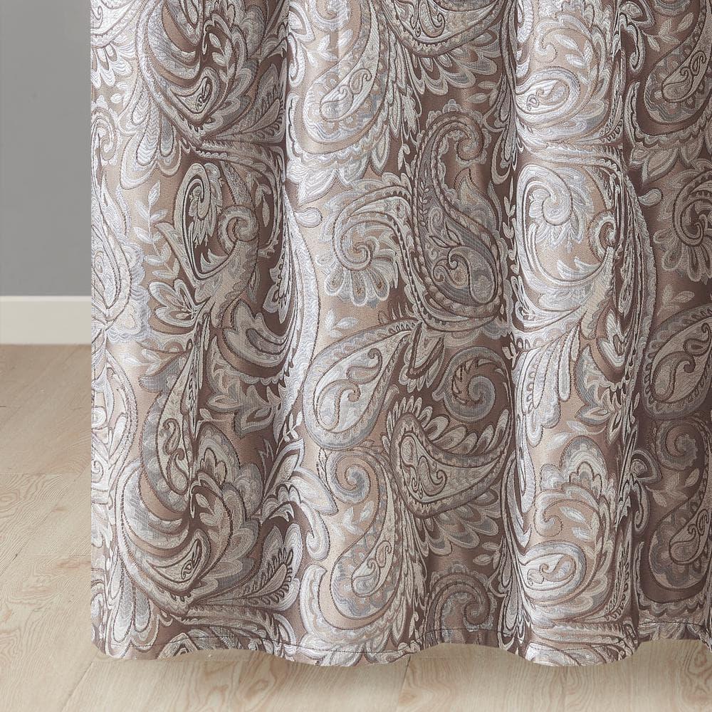 Madison Park Aubrey Paisley Jacquard Shower Curtain
