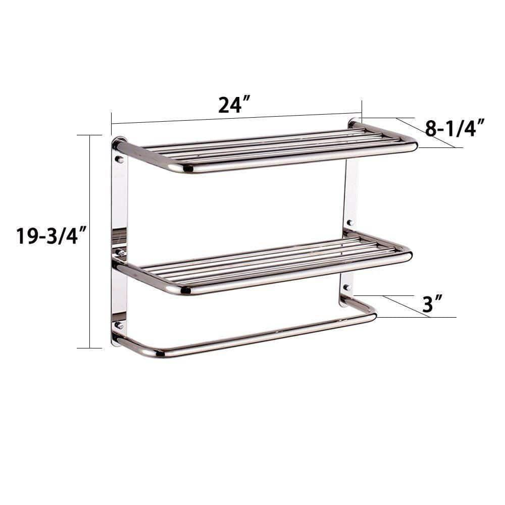 3 Wall Mounted Required Towel Rack