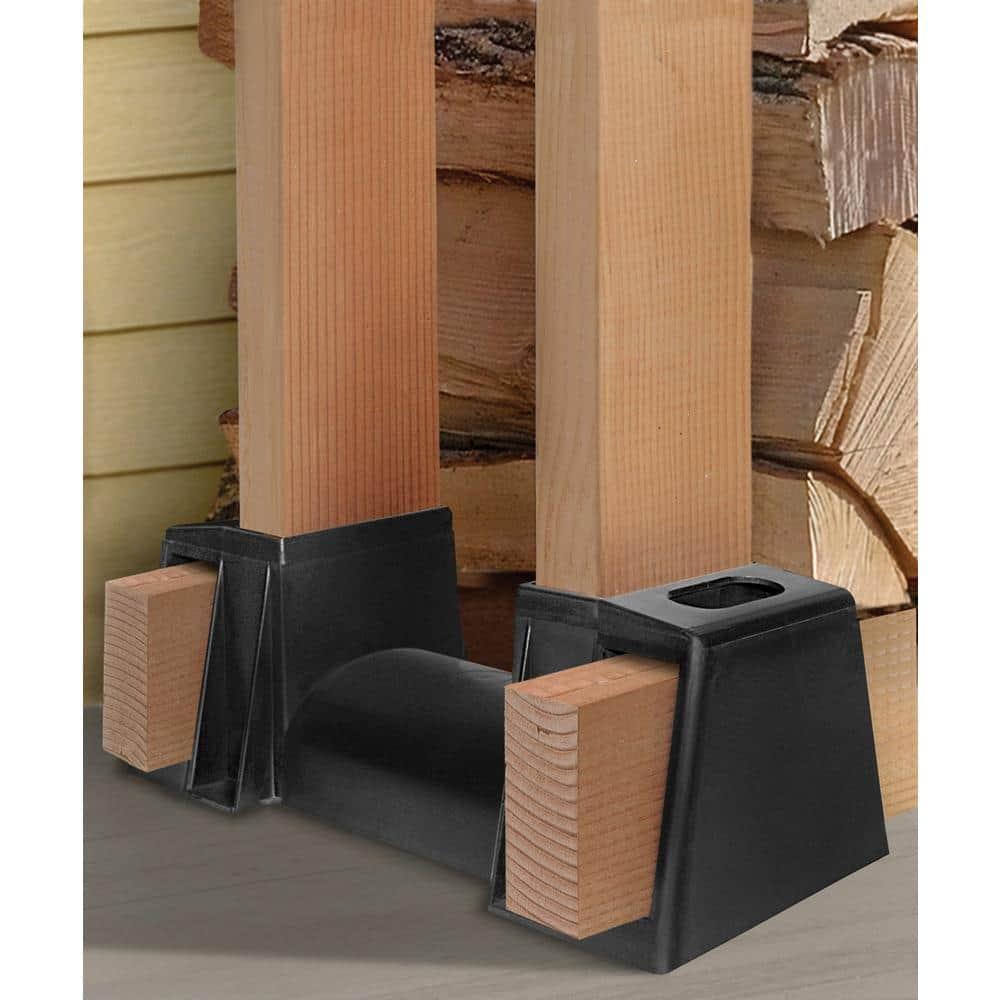 Shelterlogic Lumberrack Firewood Rack Adjustable Plastic Bracket Kit In Black