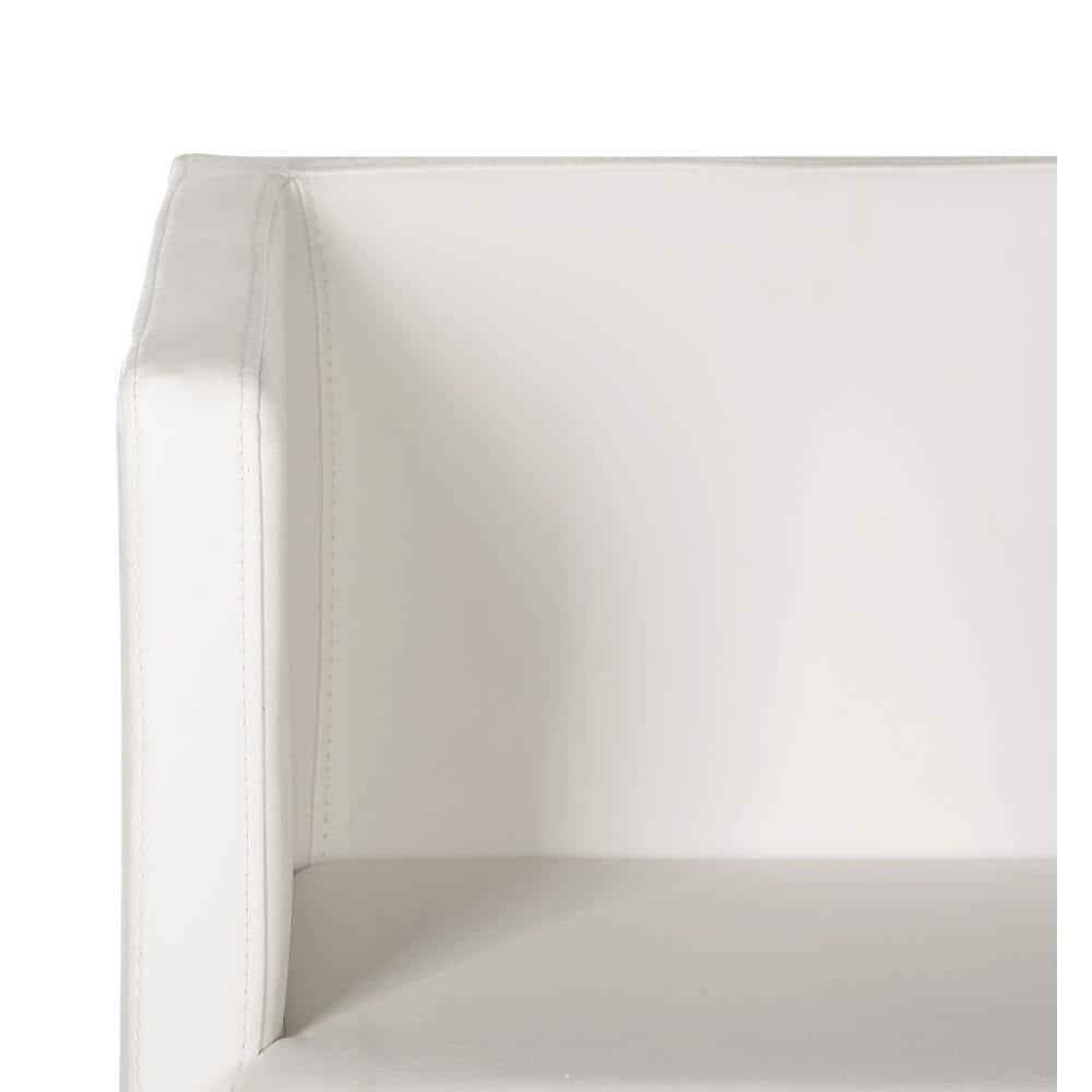 Celine Chair - FOX2033 - White/Chrome - Safavieh