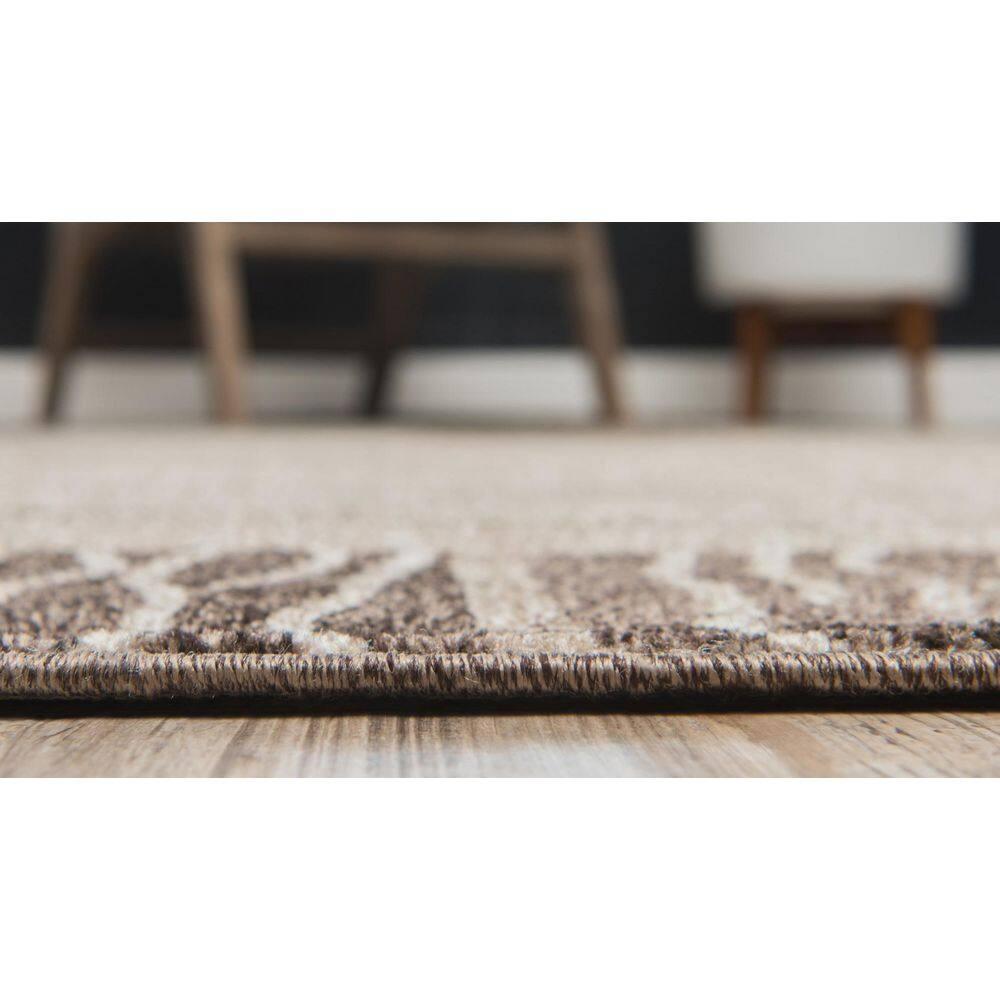 Unique Loom Del Mar Collection Area Rug - Sarah (2' 2" x 3' 1" Rectangle Dark Beige/Brown)