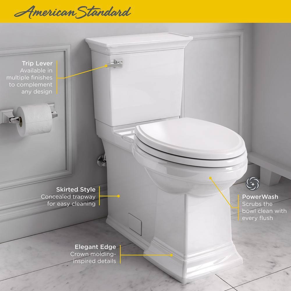 American Standard Town Square 1.28 Gallons GPF Elongated Comfort Height Floor Mounted Kit (Seat Included)