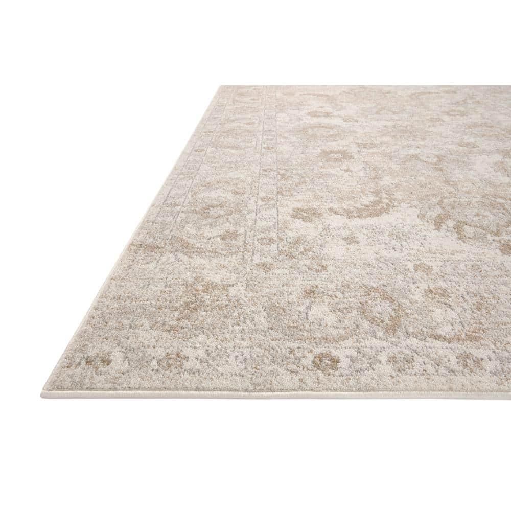 Odette Ivory Beige Synthetic 7'-10" x 10' Stain-Resistant Area Rug