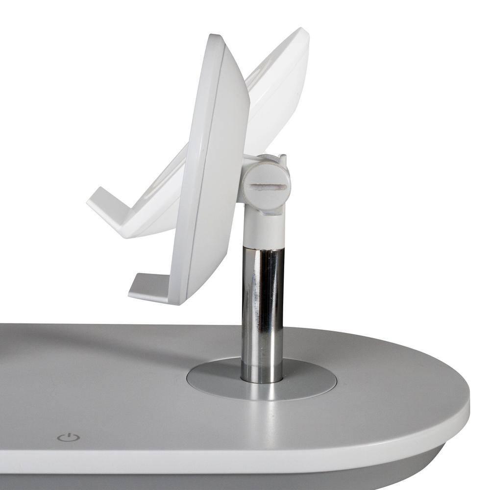 ClearSun LED Countertop Makeup Mirror with Wireless Charging