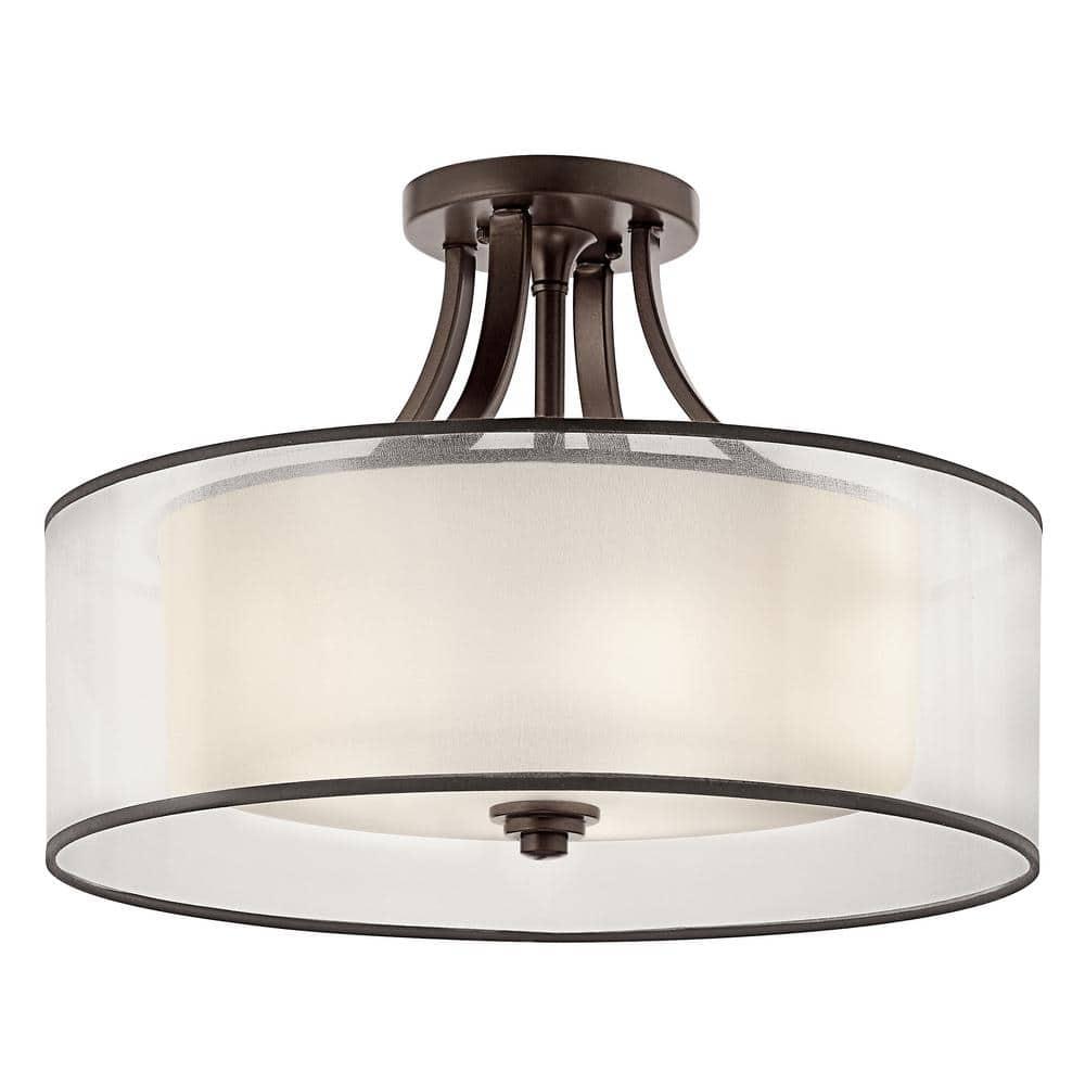 Kichler Lighting Lacey 4 - Light Semi-Flush Mount in  Mission Bronze