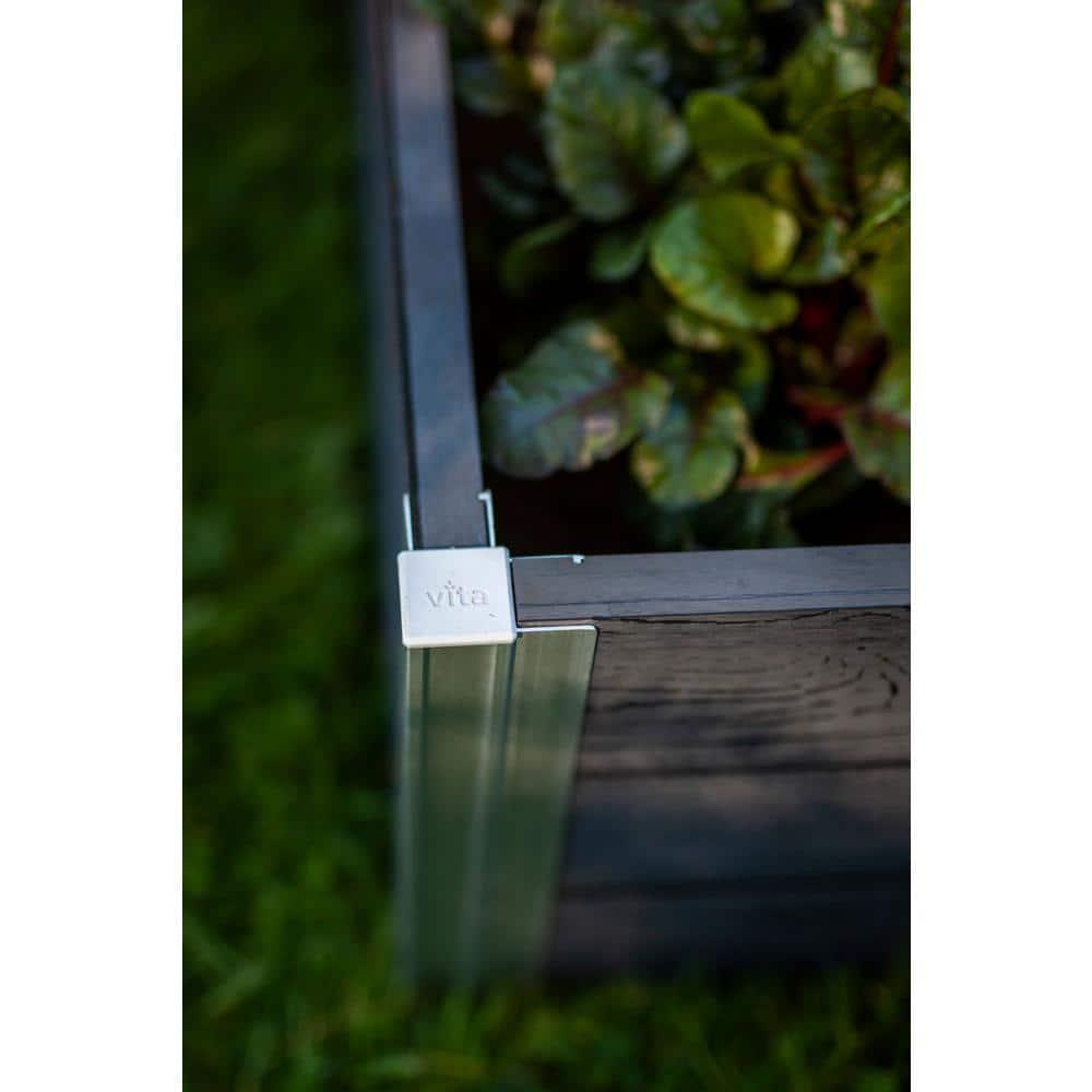 Vita Urbana 4 ft x 4 ft Vinyl Raised Garden Bed
