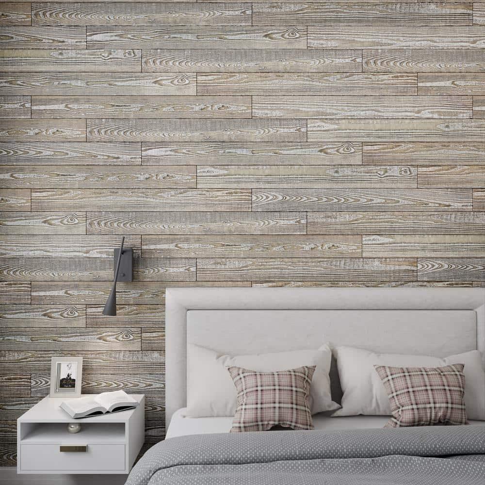 Thermo-Treated 1/4 in. x 5 in. x 4 ft. Barn Wood Wall Planks (10 sq. ft. 6-Pack)