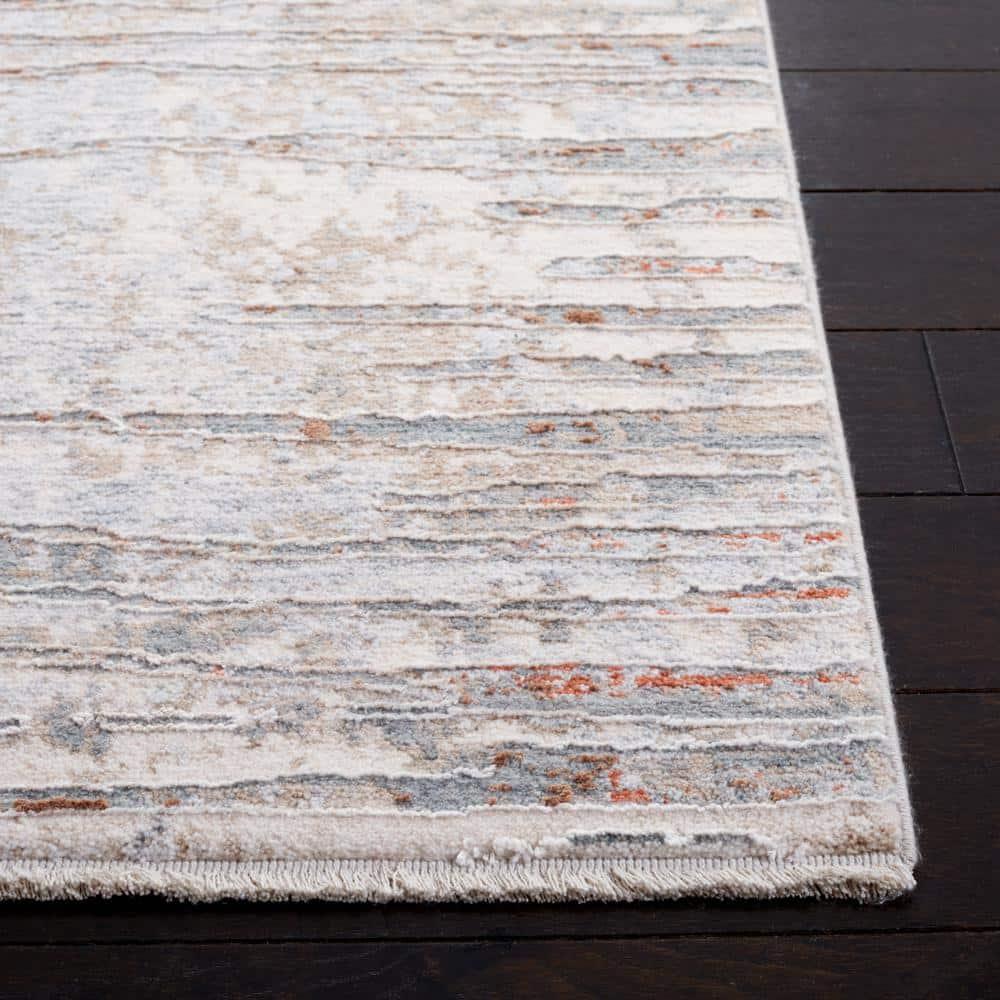 Marmara MRM304 Power Loomed Area Rug - Beige/Blue Rust - 5'x8'2" - Safavieh.