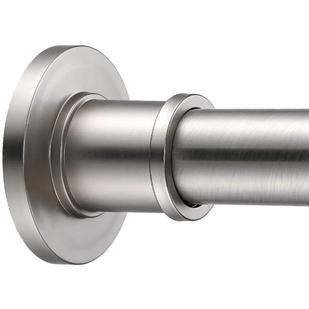 43'' Straight Wall Mounted Required Shower Curtain Rod