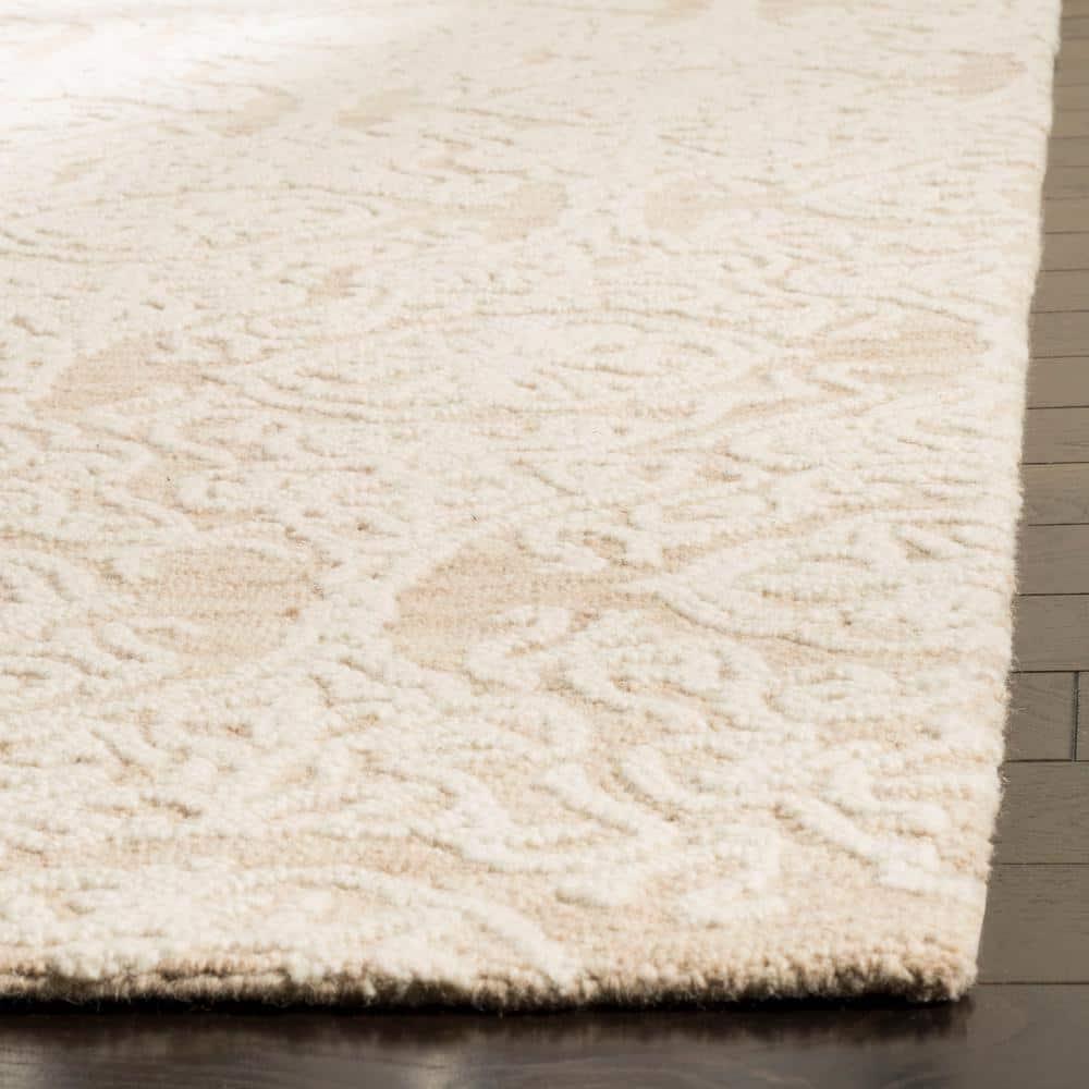 Blossom BLM112 Hand Tufted Indoor Runner Rug - Beige/Ivory - 2'3"x6' - Safavieh