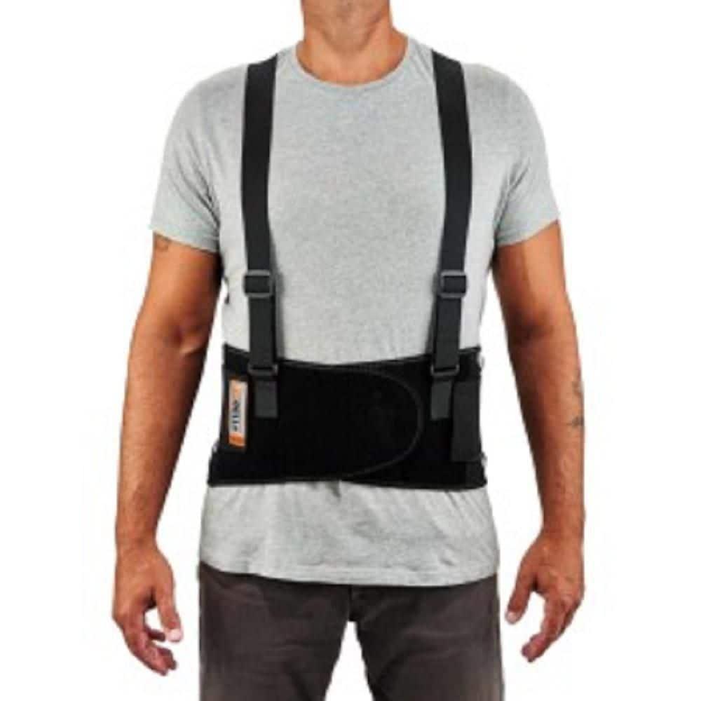 Ergodyne 11604 ProFlex 1100SF Back Support Brace, 8" Spandex Belt, Patented Stays Provide Added Support, Large,Black