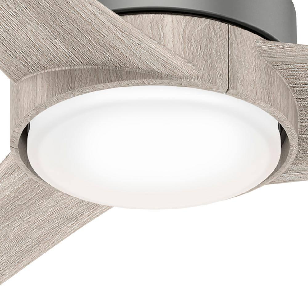 Hunter Fan 52'' Lakemont 3 - Blade LED Indoor / Outdoor Modern Ceiling Fan with Remote Control and Light Kit