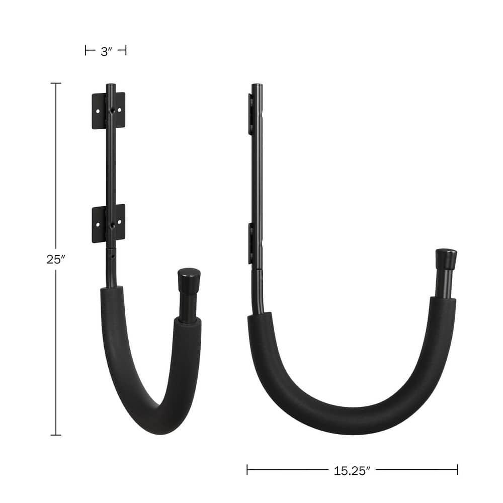 Kayak Storage – Kayak Wall Mount Hangers with 100lb Capacity for Paddleboards, Surfboards, or Snowboards – For Garage or Shed by Rad Sportz