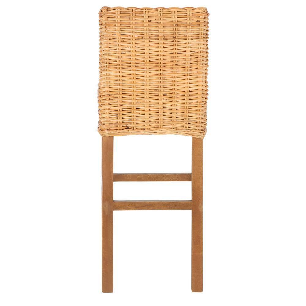 Tobie Rattan Bar Stool - BST6500 - Natural/Golden Brown - Safavieh