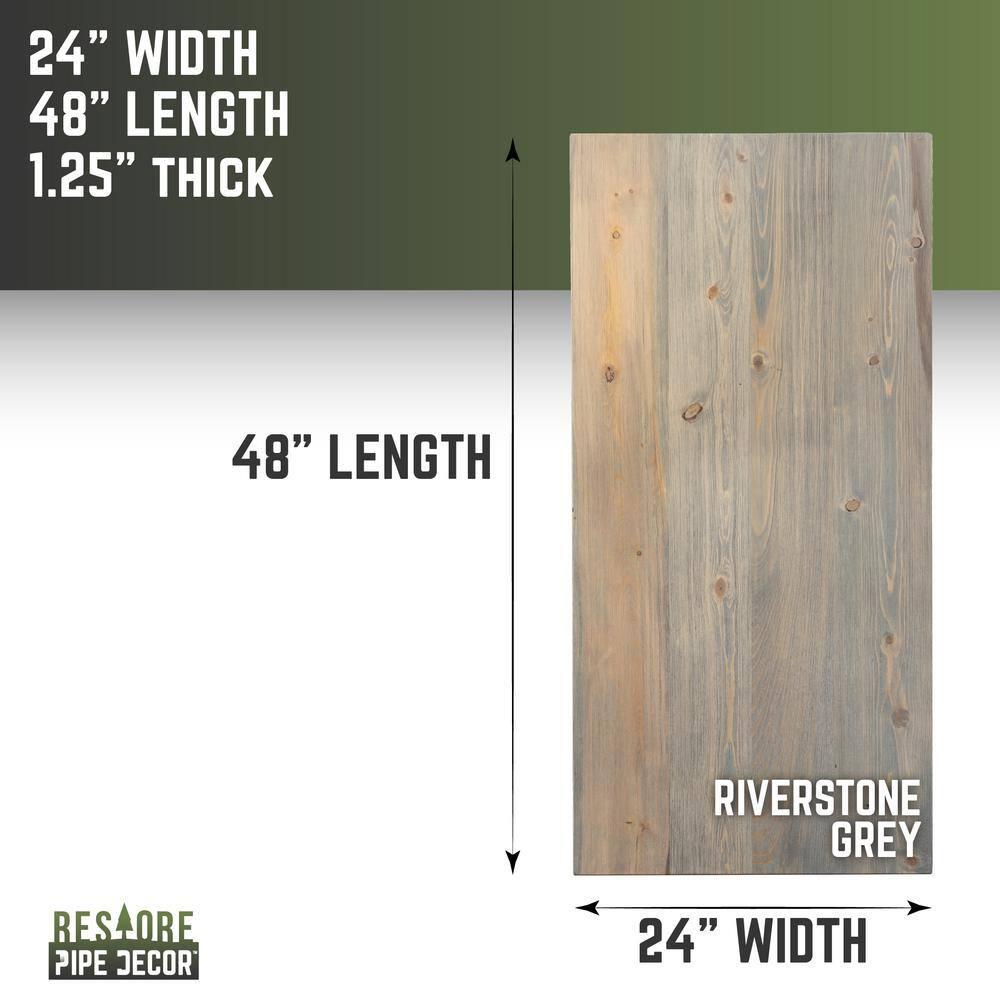 24 In. X 48 In. X 1.25 In. RESTORE Office Desk Wood Top