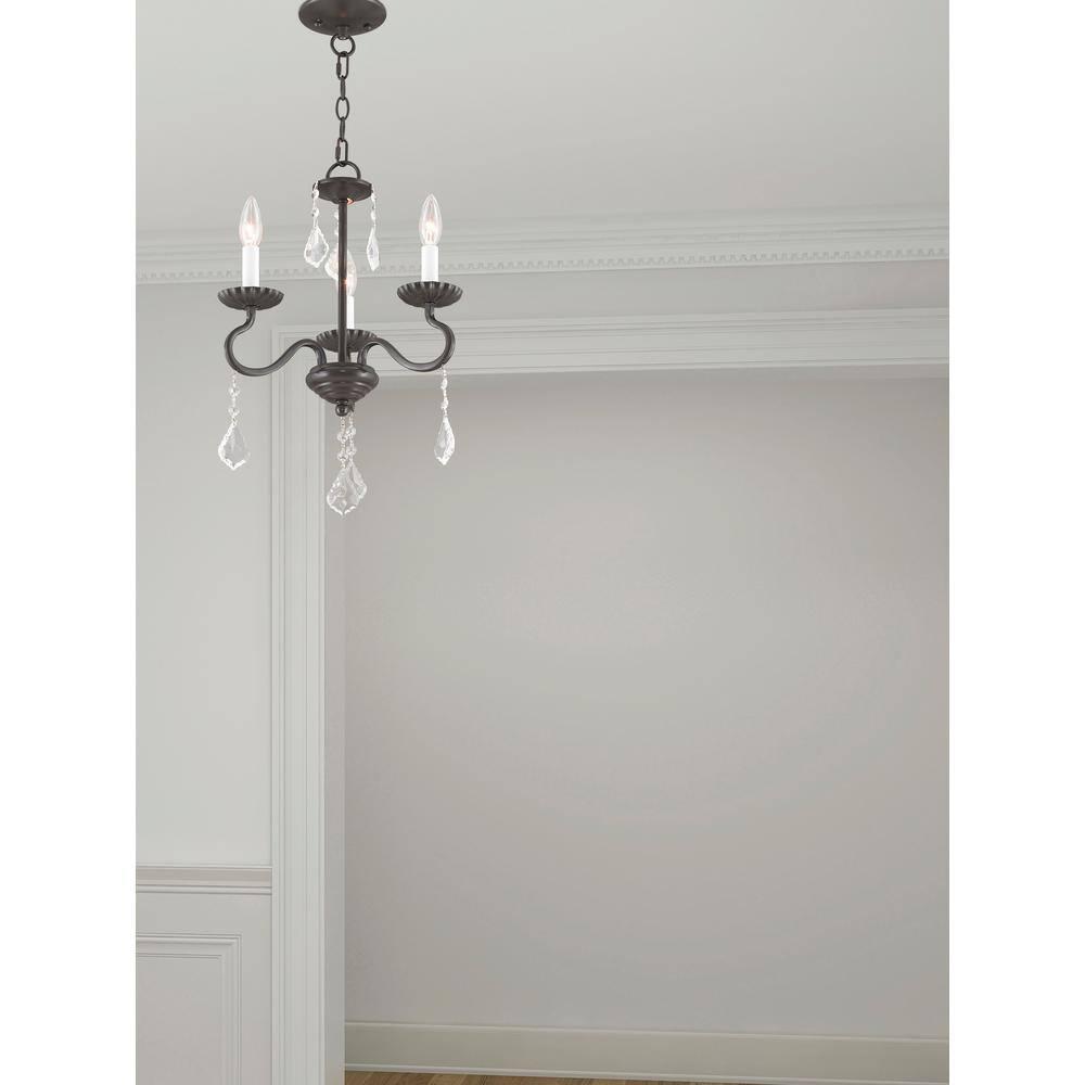 Livex Lighting - Callisto - 3 Light Mini Chandelier in Traditional Style - 14