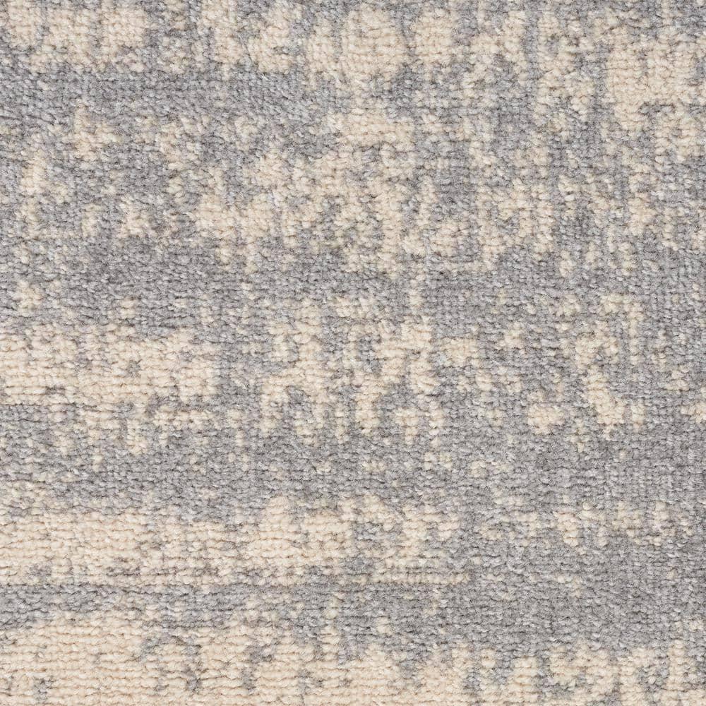 Nourison Essentials 3' x 5' Grey/Beige Modern Indoor/Outdoor Rug