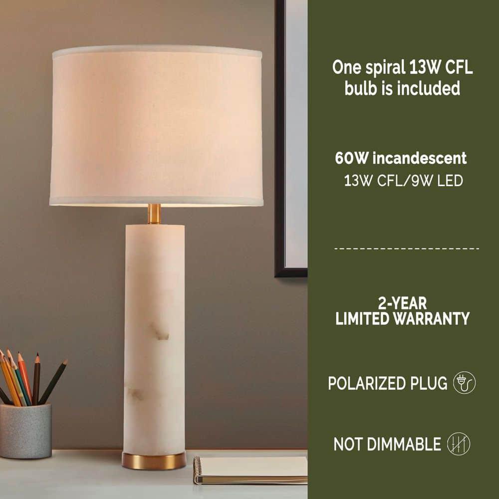 Everly Quinn Alabaster Table Lamp