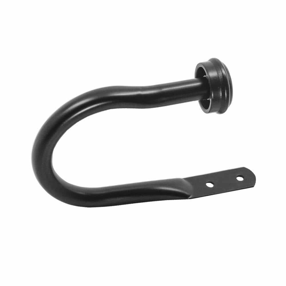 Decopolitan Cap Curtain Holdback, Black Espresso