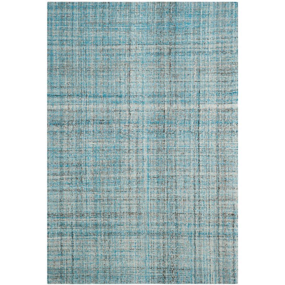 Abstract ABT141 Handmade Indoor Area Rug - Blue/Multi - 6'x9' - Safavieh