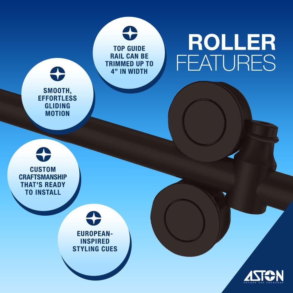 Aston 56" - 60" W x 70" H Sliding Frameless Tub Door TDR978FRUW.UC-NBR-6070