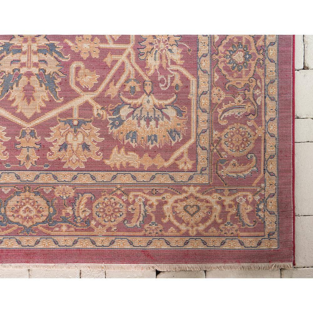 Unique Loom Dorchester Collection Area Rug - Alcott (4' 1" x 6' 1" Rectangle Burgundy/Beige)