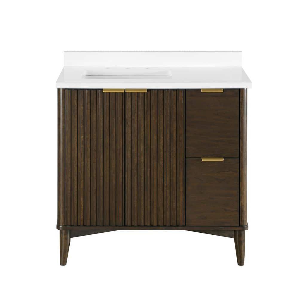 OVE Decors Gabi 36-in Undermount Single Sink Bathroom Vanity with Premium Countertop