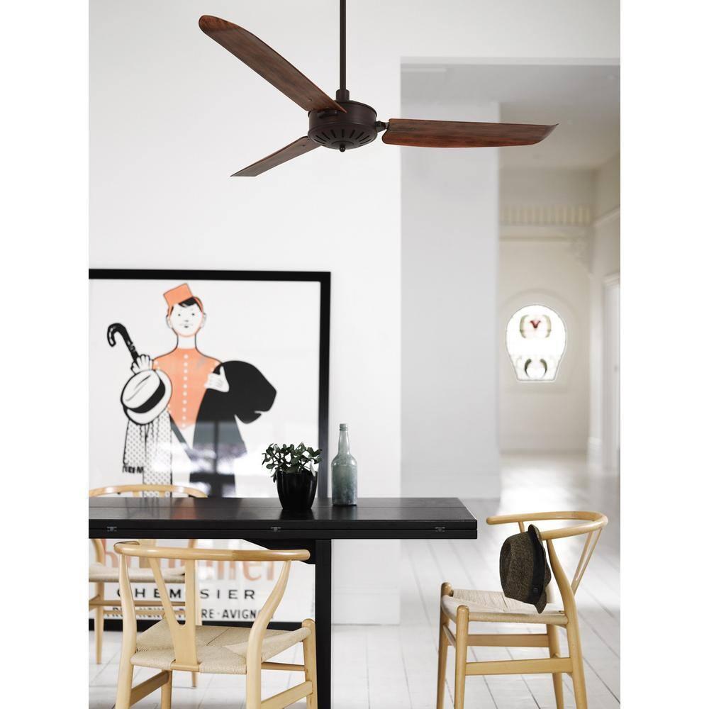 Carolina Oil Rubbed Bronze and Dark Koa 56 in. Ceiling Fan