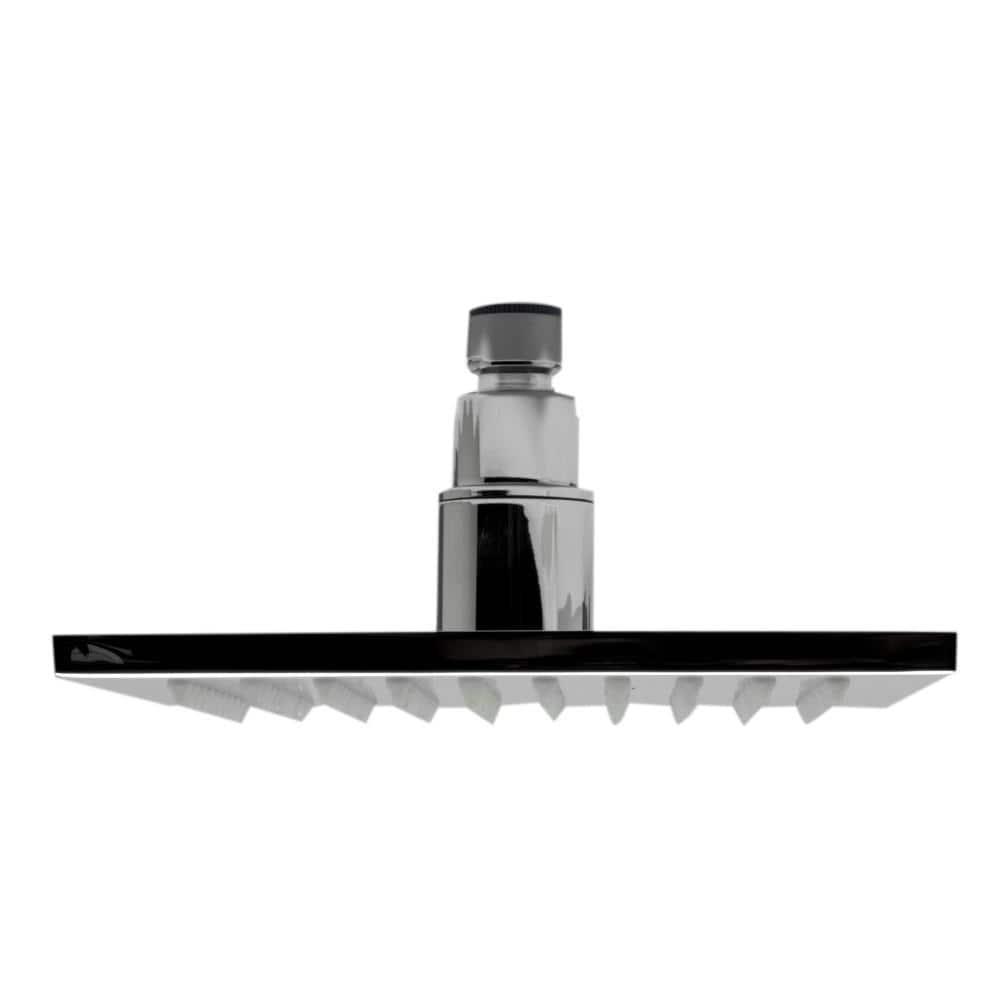 Alfi Brand Rain Fixed Shower Head 1.8 GPM GPM with Temperature-based LED LED8S-BN