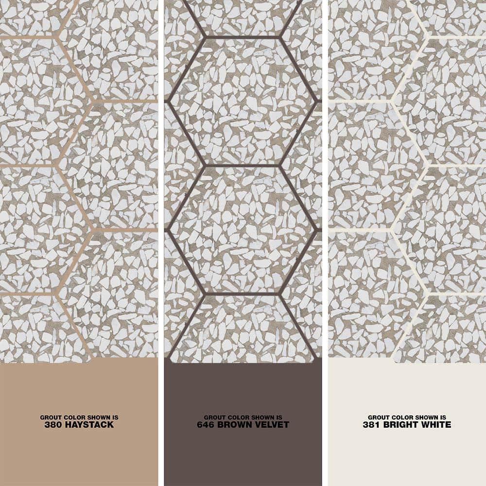Jurassic Hex 9" Terrazzo Look Porcelain Floor & Wall Tile (8.07 Sq. Ft. / Case)