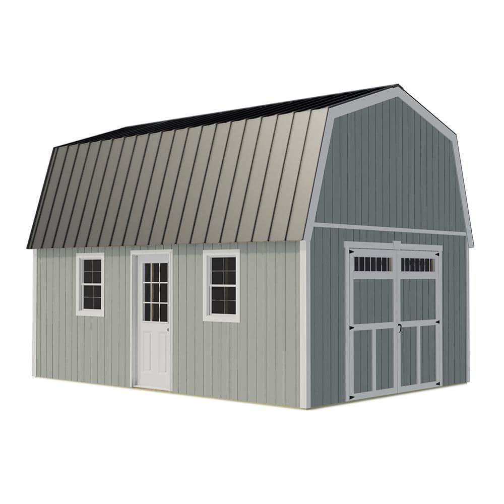 Best Barns Pinewood 14x16 Wood Storage Shed Kit