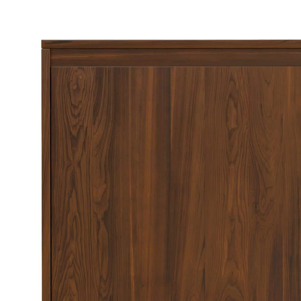 Hunter 60x18" Rectangle Contemporary Sideboard Buffet in Walnut Veneer