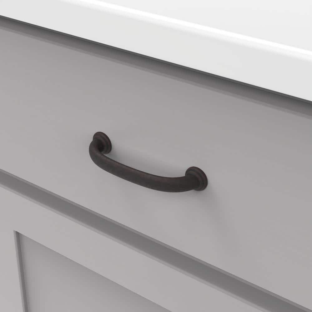 Hickory Hardware Zephyr Kitchen Cabinet Handles, Solid Core Drawer Pulls for Doors, 3-3/4" (96mm)